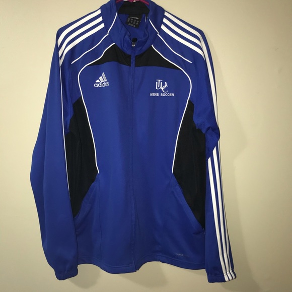 Men’s adidas soccer track jacket size large - Picture 1 of 4